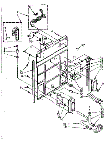 Rear Panel Parts parts for Kenmore Washer 110.82671620 (11082671620, 110 82671620) from AppliancePartsPros.com