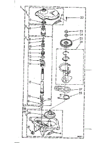 Gearcase Parts parts for Kenmore Washer 110.82672310 (11082672310, 110 82672310) from AppliancePartsPros.com
