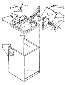 Top And Cabinet Parts parts for Kenmore Washer 110.82672700 (11082672700, 110 82672700) from AppliancePartsPros.com