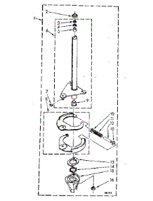 Brake And Drive Tube Parts parts for Kenmore Washer 110.82672810 (11082672810, 110 82672810) from AppliancePartsPros.com