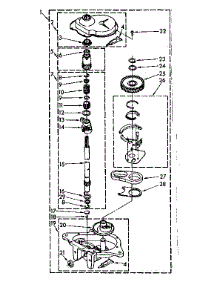 Gearcase Parts parts for Kenmore Washer 110.82672820 (11082672820, 110 82672820) from AppliancePartsPros.com