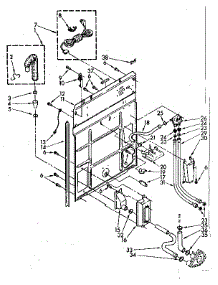 Rear Panel Parts parts for Kenmore Washer 110.82672820 (11082672820, 110 82672820) from AppliancePartsPros.com