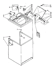 Top And Cabinet Parts parts for Kenmore Washer 110.82673120 (11082673120, 110 82673120) from AppliancePartsPros.com
