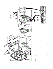 Machine Base Parts parts for Kenmore Washer 110.82673300 (11082673300, 110 82673300) from AppliancePartsPros.com