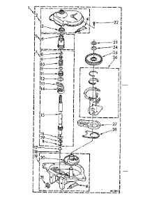 Gearcase Parts parts for Kenmore Washer 110.82673300 (11082673300, 110 82673300) from AppliancePartsPros.com