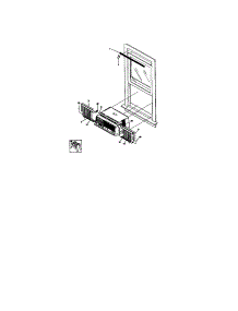 Window Mounting parts for Kenmore Air Conditioner 253.70071000 (25370071000, 253 70071000) from AppliancePartsPros.com