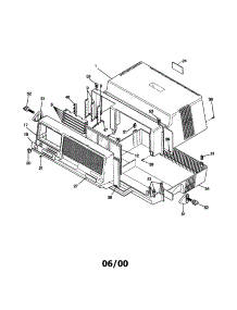 Cabinet Front parts for Kenmore Air Conditioner 253.70071000 (25370071000, 253 70071000) from AppliancePartsPros.com