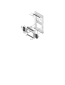 Window Mounting parts for Kenmore Air Conditioner 253.70088001 (25370088001, 253 70088001) from AppliancePartsPros.com