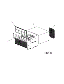 Cabinet Front parts for Kenmore Air Conditioner 253.70093000 (25370093000, 253 70093000) from AppliancePartsPros.com
