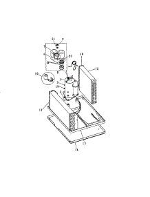 Compressor parts for Kenmore Air Conditioner 253.70103000 (25370103000, 253 70103000) from AppliancePartsPros.com