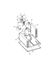 Compressor parts for Kenmore Air Conditioner 253.70104000 (25370104000, 253 70104000) from AppliancePartsPros.com