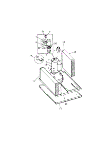 Compressor parts for Kenmore Air Conditioner 253.70104001 (25370104001, 253 70104001) from AppliancePartsPros.com