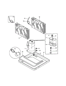 Compressor parts for Kenmore Air Conditioner 253.70106001 (25370106001, 253 70106001) from AppliancePartsPros.com