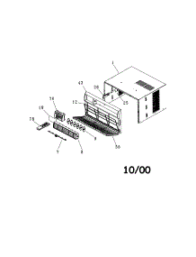 Cabinet Front And Wrapper parts for Kenmore Air Conditioner 253.70106001 (25370106001, 253 70106001) from AppliancePartsPros.com