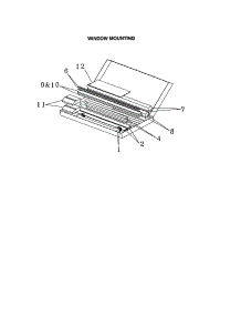 Window Mounting parts for Kenmore Air Conditioner 253.70123000 (25370123000, 253 70123000) from AppliancePartsPros.com