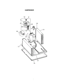 Compressor parts for Kenmore Air Conditioner 253.70123000 (25370123000, 253 70123000) from AppliancePartsPros.com