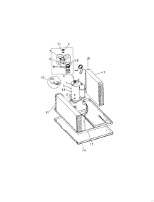 Compressor parts for Kenmore Air Conditioner 253.70123001 (25370123001, 253 70123001) from AppliancePartsPros.com