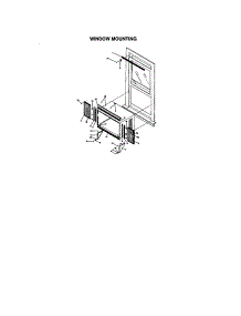 Window Mounting parts for Kenmore Air Conditioner 253.70124000 (25370124000, 253 70124000) from AppliancePartsPros.com