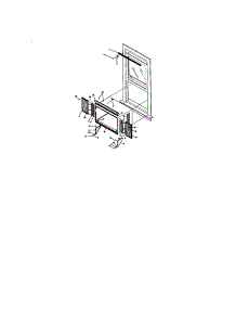 Window Mounting parts for Kenmore Air Conditioner 253.70125000 (25370125000, 253 70125000) from AppliancePartsPros.com