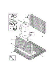 Compressor parts for Kenmore Air Conditioner 253.70125003 (25370125003, 253 70125003) from AppliancePartsPros.com