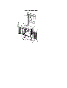 Window Mounting parts for Kenmore Air Conditioner 253.70156000 (25370156000, 253 70156000) from AppliancePartsPros.com