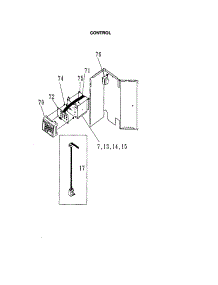 Control parts for Kenmore Air Conditioner 253.70156000 (25370156000, 253 70156000) from AppliancePartsPros.com