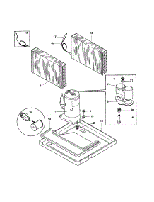 Compressor parts for Kenmore Air Conditioner 253.70186000 (25370186000, 253 70186000) from AppliancePartsPros.com