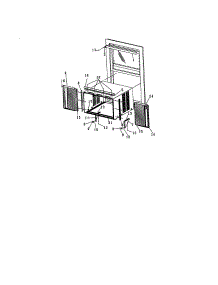Window Mounting parts for Kenmore Air Conditioner 253.70186000 (25370186000, 253 70186000) from AppliancePartsPros.com
