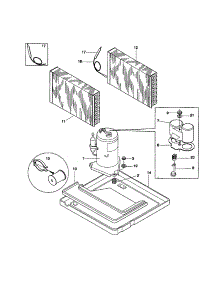 Compressor parts for Kenmore Air Conditioner 253.70186001 (25370186001, 253 70186001) from AppliancePartsPros.com