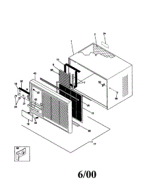 Cabinet Front And Wrapper parts for Kenmore Air Conditioner 253.70187000 (25370187000, 253 70187000) from AppliancePartsPros.com