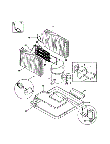 Compressor parts for Kenmore Air Conditioner 253.70187000 (25370187000, 253 70187000) from AppliancePartsPros.com