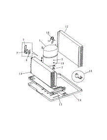 Compressor parts for Kenmore Air Conditioner 253.70229000 (25370229000, 253 70229000) from AppliancePartsPros.com
