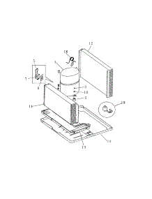 Compressor parts for Kenmore Air Conditioner 253.70229001 (25370229001, 253 70229001) from AppliancePartsPros.com