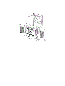 Window Mounting parts for Kenmore Air Conditioner 253.70229001 (25370229001, 253 70229001) from AppliancePartsPros.com