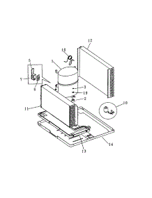 Compressor parts for Kenmore Air Conditioner 253.70259000 (25370259000, 253 70259000) from AppliancePartsPros.com