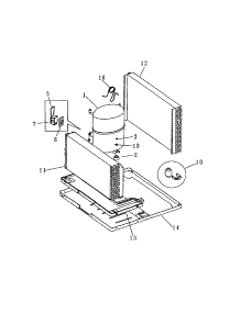 Compressor parts for Kenmore Air Conditioner 253.70299000 (25370299000, 253 70299000) from AppliancePartsPros.com