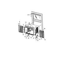 Window Mounting parts for Kenmore Air Conditioner 253.70299000 (25370299000, 253 70299000) from AppliancePartsPros.com