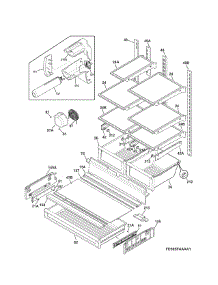 Shelves parts for Kenmore Refrigerator 253.70313210 (25370313210, 253 70313210) from AppliancePartsPros.com
