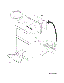 Controls & Ice Dispenser parts for Kenmore Refrigerator 253.70313210 (25370313210, 253 70313210) from AppliancePartsPros.com