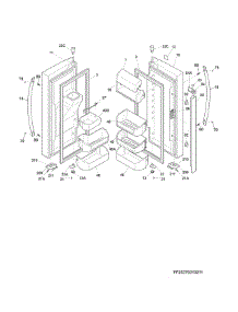 Fresh Food Doors parts for Kenmore Refrigerator 253.70313210 (25370313210, 253 70313210) from AppliancePartsPros.com