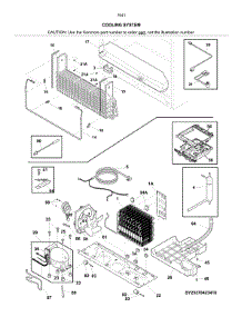 Cooling System parts for Kenmore Refrigerator 253.70412414 (25370412414, 253 70412414) from AppliancePartsPros.com