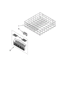 Lower Rack Parts parts for Kenmore Dishwasher 665.13019K111 (66513019K111, 665 13019K111) from AppliancePartsPros.com