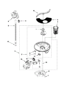 Pump And Motor Parts parts for Kenmore Dishwasher 665.13019K111 (66513019K111, 665 13019K111) from AppliancePartsPros.com