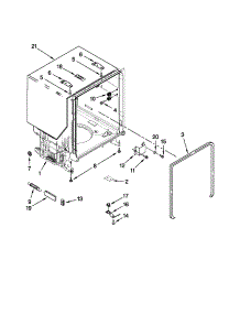 Tub And Frame Parts parts for Kenmore Dishwasher 665.13023K110 (66513023K110, 665 13023K110) from AppliancePartsPros.com