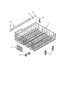 Upper Rack And Track Parts parts for Kenmore Dishwasher 665.13032K111 (66513032K111, 665 13032K111) from AppliancePartsPros.com