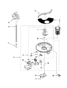 Pump And Motor Parts parts for Kenmore Dishwasher 665.13032K112 (66513032K112, 665 13032K112) from AppliancePartsPros.com