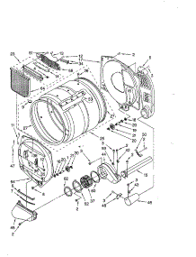 Bulkhead Parts parts for Kenmore Dryer 110.79902890 (11079902890, 110 79902890) from AppliancePartsPros.com