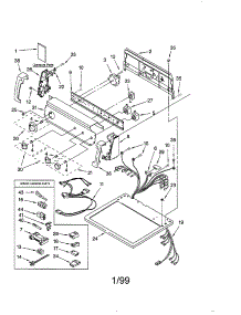 Top And Console parts for Kenmore Dryer 110.79902890 (11079902890, 110 79902890) from AppliancePartsPros.com