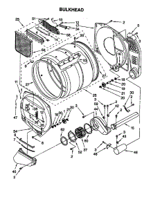 Bulkhead parts for Kenmore Dryer 110.79912990 (11079912990, 110 79912990) from AppliancePartsPros.com