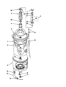 Tub And Basket parts for Kenmore Washer Dryer Combo 110.80754000 (11080754000, 110 80754000) from AppliancePartsPros.com